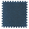 Piso Gimnasio Caucho Epdm Azul/Negro Puzzle 1 m ancho  x 1 m largo x 6 mm espesor.