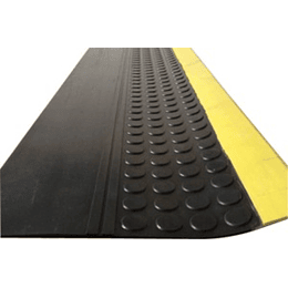 Grada mediano tráfico Bicolor Estoperol negro/amarillo 5x300x1200mm importada
