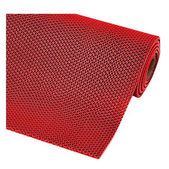 Piso PVC Tipo Wet Rojo 1,2 m ancho x 4mm espesor. Rollo 15 m.