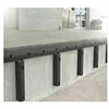 TOPE ESTAC TIPO MUELLE 900X200X 2 MTS C/4 PERF