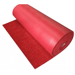 Alfombra Limpiapie PVC Tipo Nomad Rojo 1,20 m ancho x 12 mm espesor. Lineal