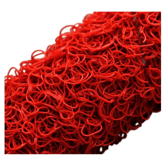Alfombra Limpiapie PVC Tipo Nomad Rojo 1,20 m ancho x 12 mm espesor. Lineal