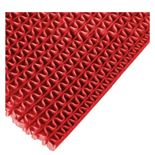 Piso PVC Tipo Wet Rojo 1,2 m ancho x 4,5 mm espesor X 1 m Lineal