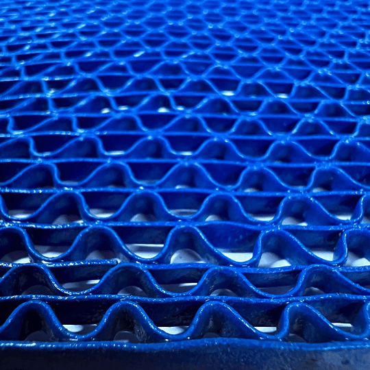 Piso pvc tipo wet azul 1,2 m ancho x 5 mm espesor x 1 m lineal.