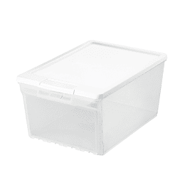 Caja Organizadora Luxor Blanco/Transparente 12 lt
