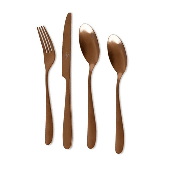 SET CUCHILLERÍA COPPER 24 PIEZAS KRONS