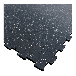 PISO PLANCHA GYM EPDM PUZZLE 8 X 1000 X 1000 MM NEGRO/ BLANCO