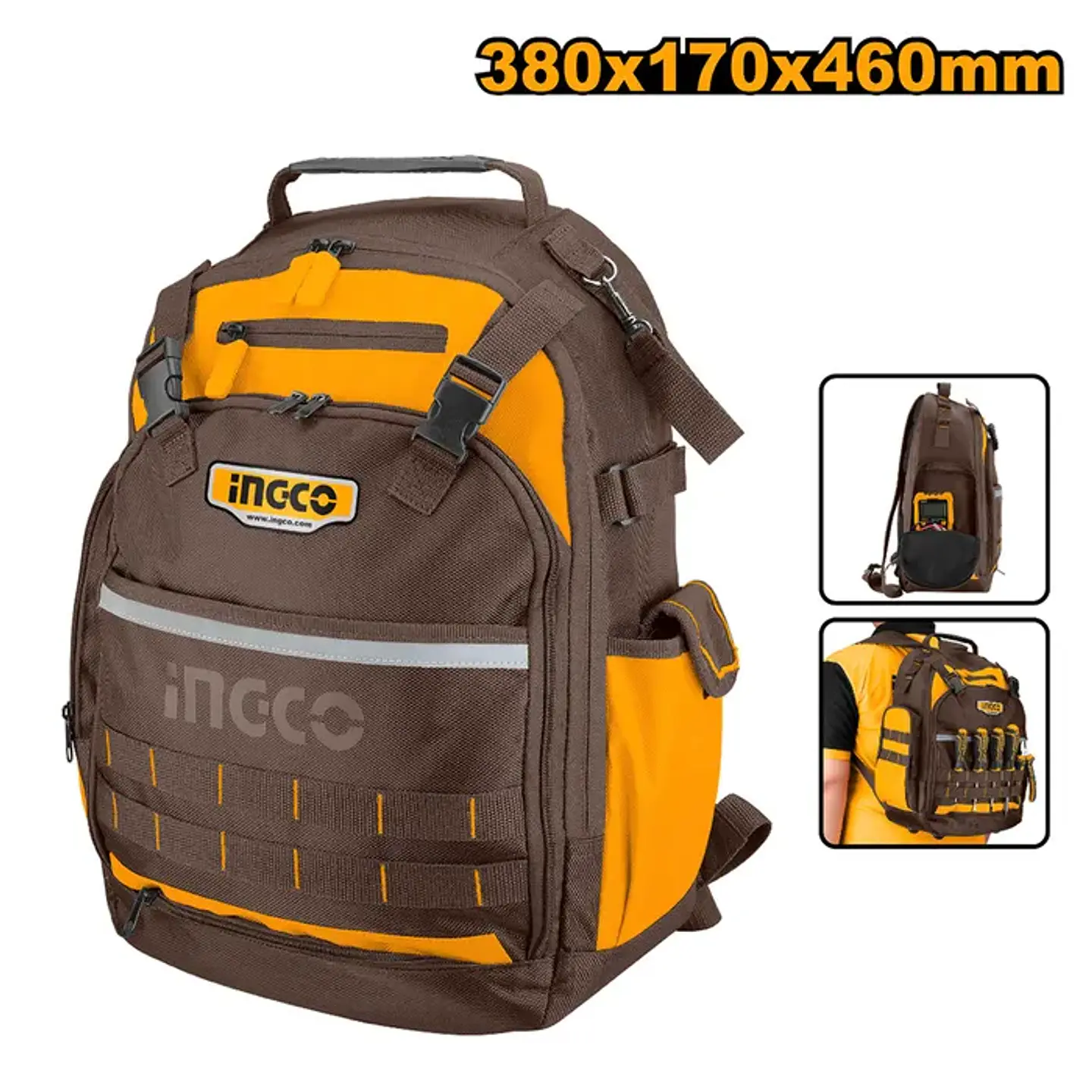 MOCHILA PORTA HERRAMIENTAS INDUSTRIAL 8KG 380X170X460MM 1