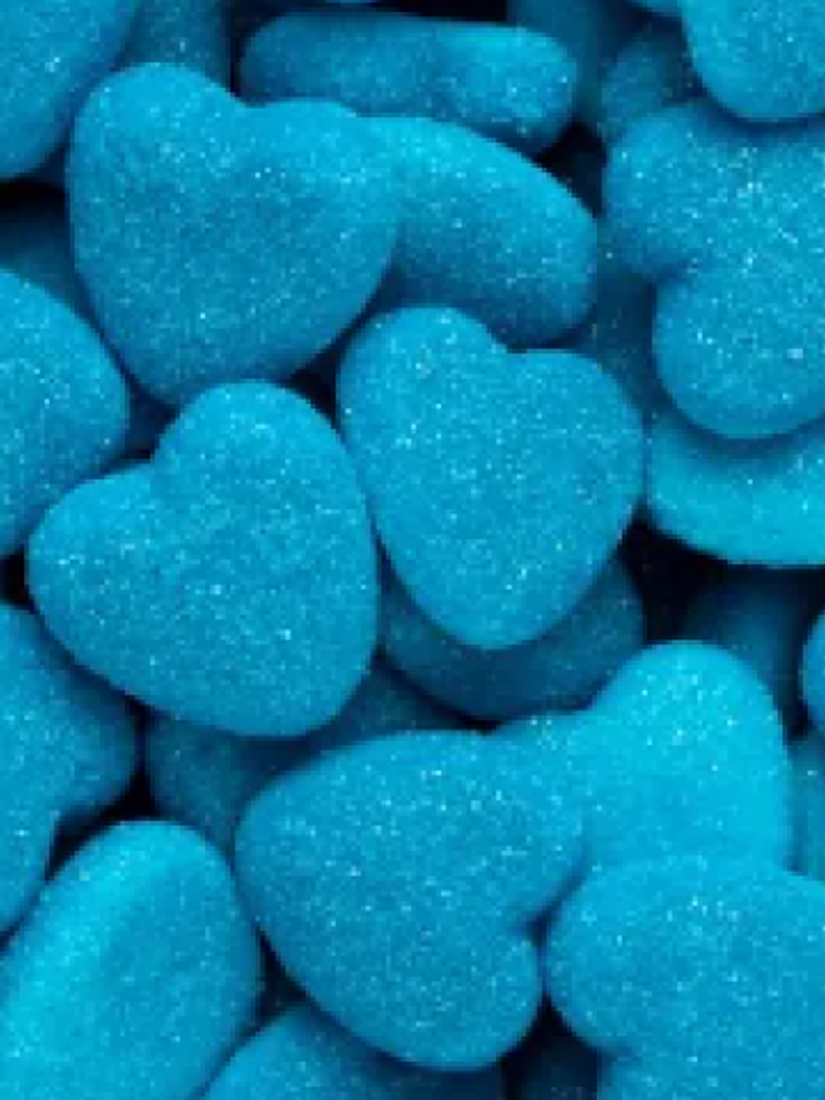 Corações azuis Recheados   1