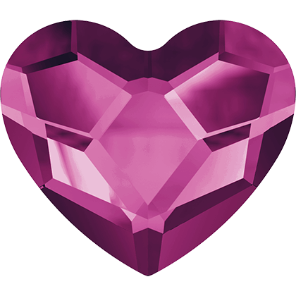 CORAZON FUCHSIA 3,6 mm FLAT BACK
