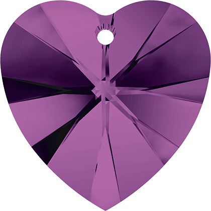 Amethyst Xilion Heart Pendant 10,3 x 10,0 mm