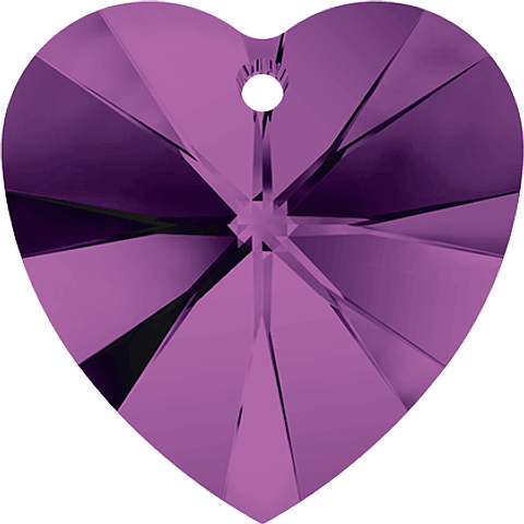 Amethyst  Xilion Heart Pendant 10,3 x 10,0 mm