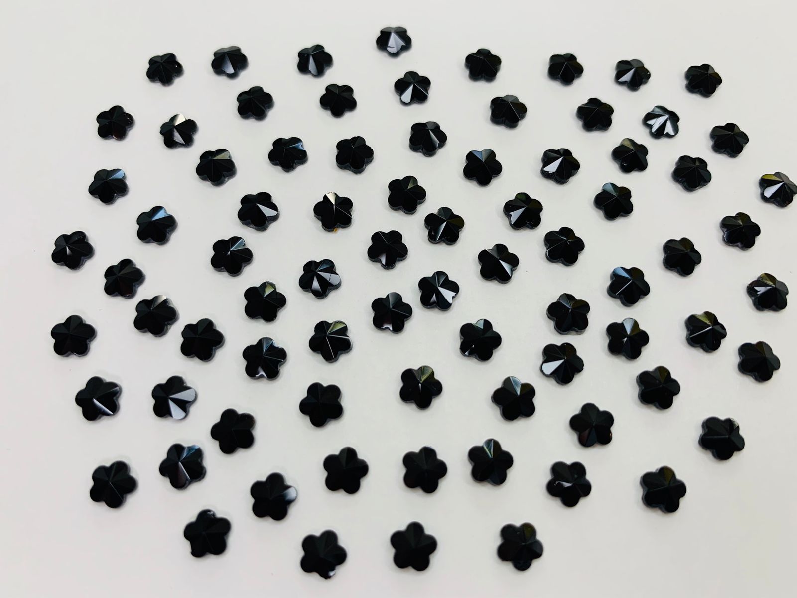 FLOWER AURORA JET - FLAT BACK - 6 mm