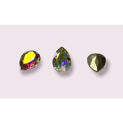 Fancy Stone - Drop Pendant AURORA   -  14 x 10 milímetros MAYORISTA