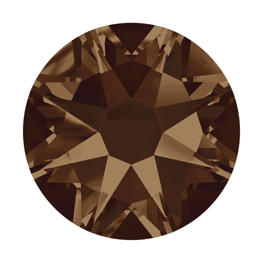 SMOKED TOPAZ FLAT BACK