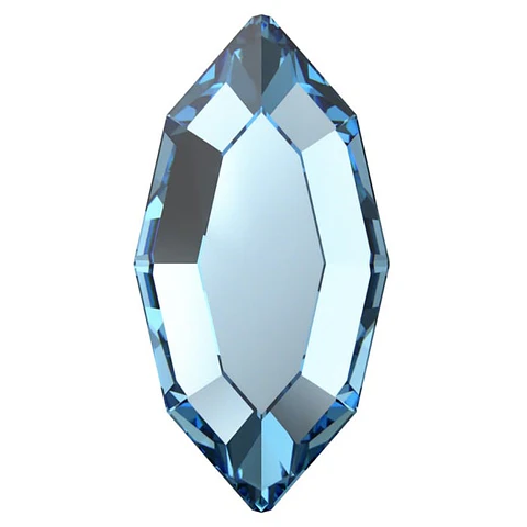 Navette Aquamarine 4x2 mm - 8 unidades