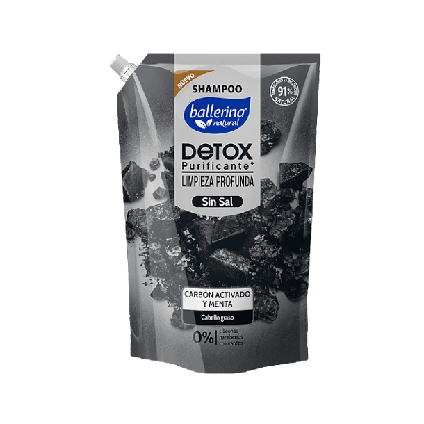 Shampoo Ballerina Detox Purificante Limpieza Profunda 750 ML