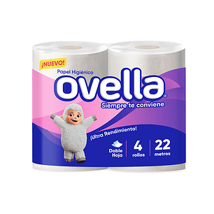 Papel Hig. Ovella Plus D/H 1x4 22 Mts