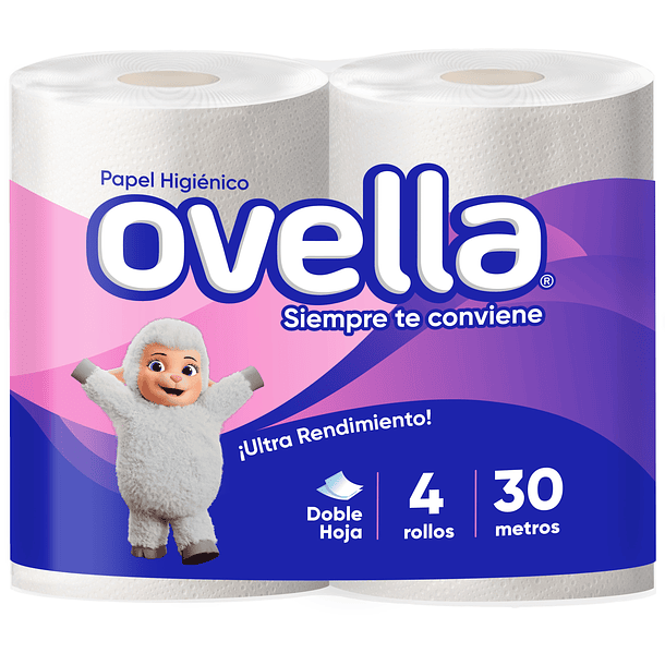 Papel Hig. Ovella Plus D/H 10x4 30 Mts