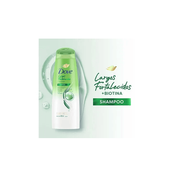 Dove Shampoo Largos Fortalecidos / 400 ml 2