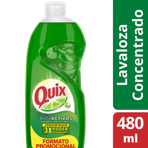 Lavaloza Quix Limón con Bio Activos concentrado 480 ml