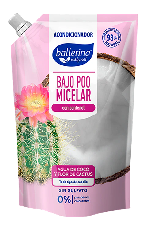 Acondicionador Ballerina Bajo Poo Micelar C/Patenol750 ML