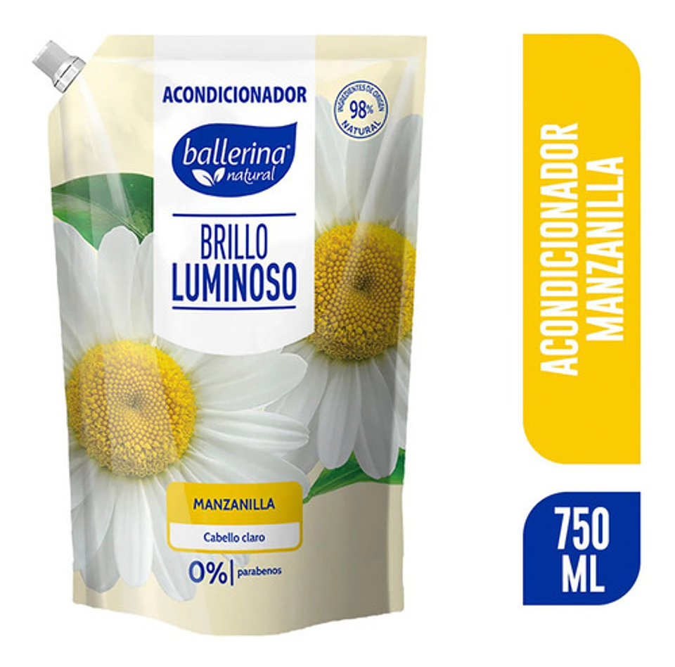 Acondicionador Ballerina Manzanilla Cabello Claro 750 ML 1