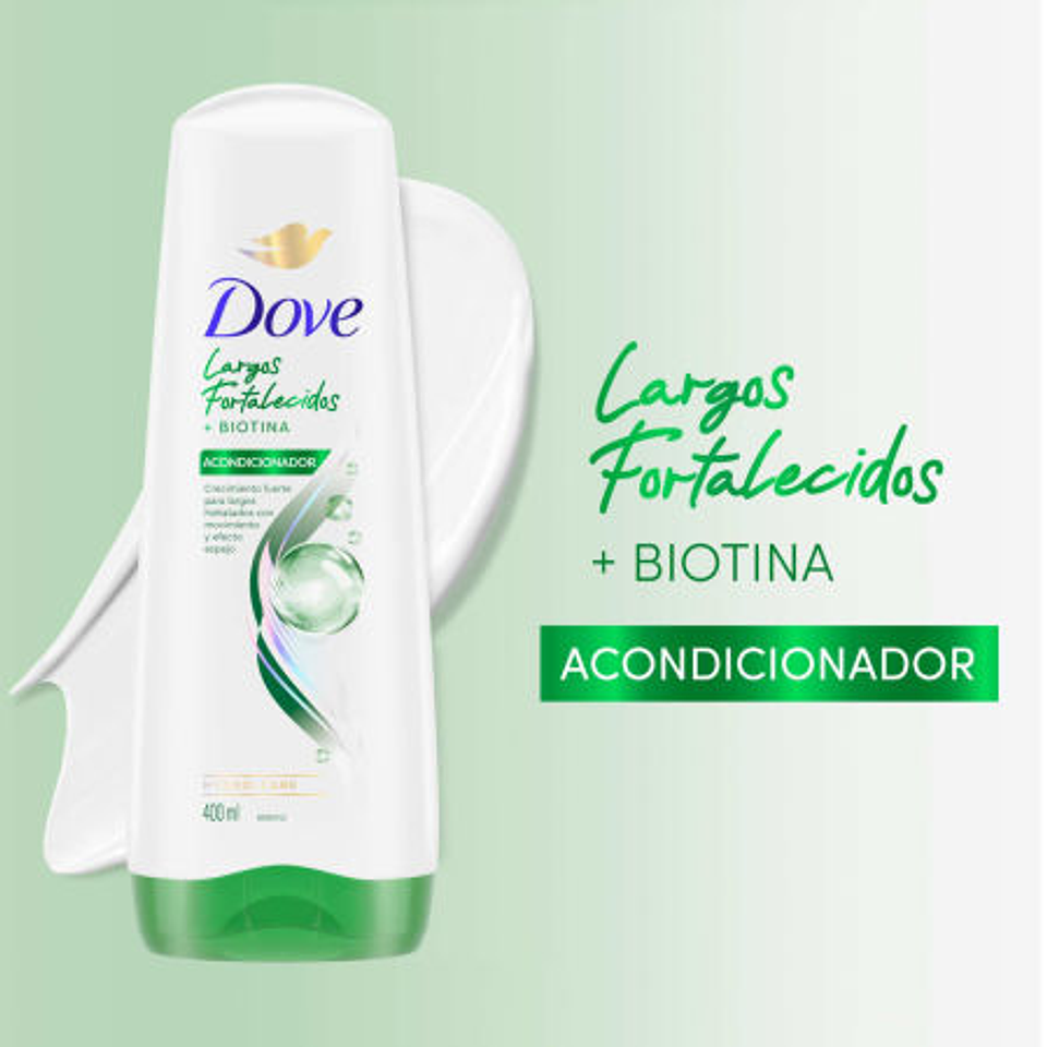 Dove Acondicionador Largos Fortalecidos 400ml 2