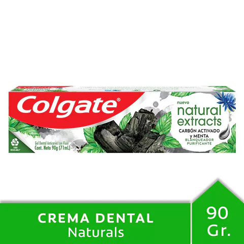 Pasta Dental Colgate Naturals Carbón 90g