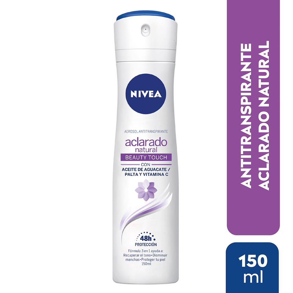 Desodorante Nivea spray tono natural Beauty Touch 150ml 1