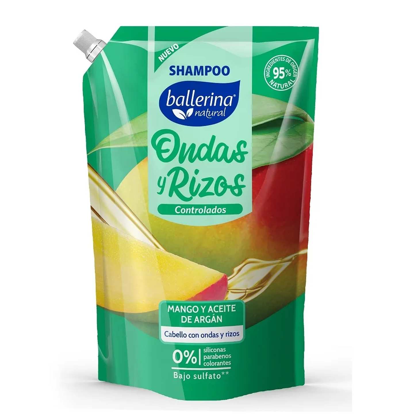 Shampoo Ballerina Ondas y Rizos 750 ML 1