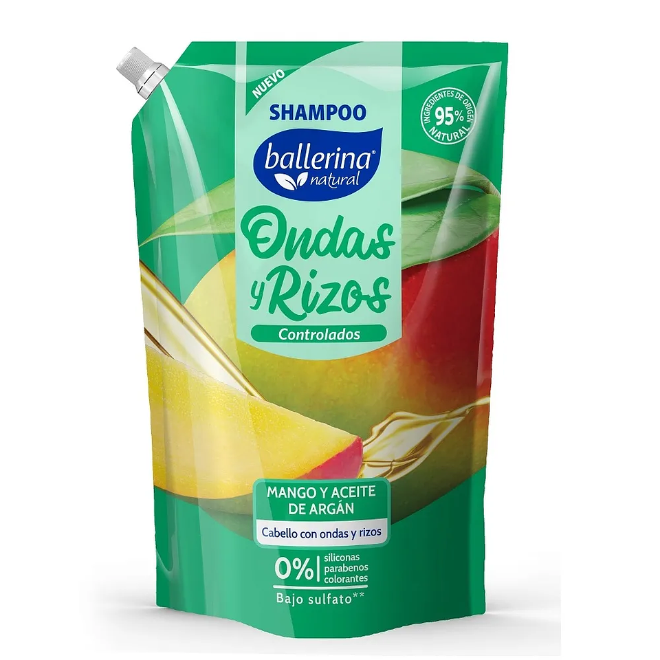 Shampoo Ballerina Ondas y Rizos 750 ML 1