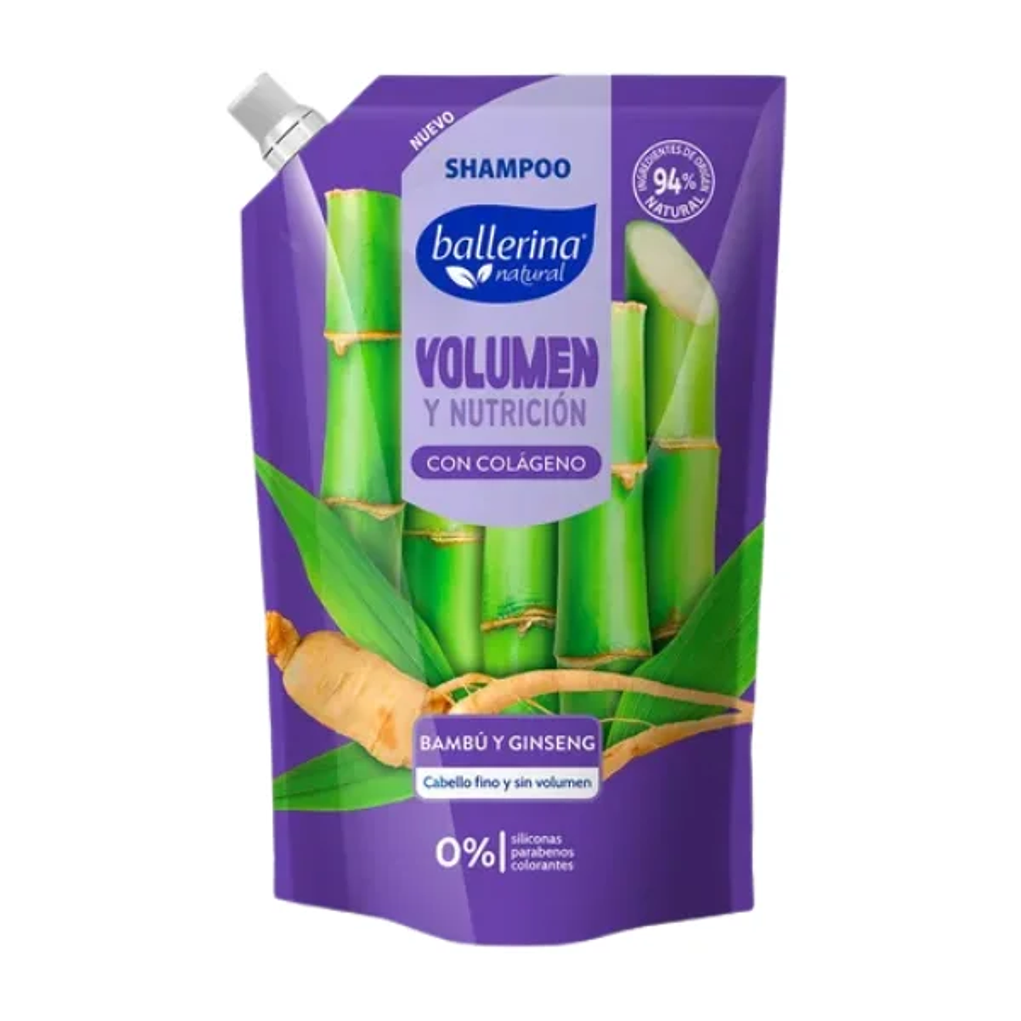 Shampoo Ballerina Volumen y Nutrición 750 ML 1