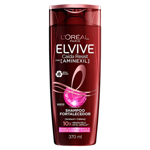 Shampoo Elvive Anti-Caída Aminexil Frasco 370ml