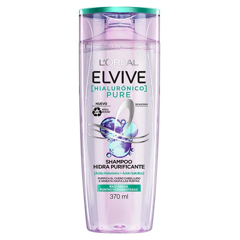 Shampoo Elvive Hialurónico Pure 370 ml