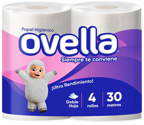 Papel Hig. Ovella Plus D/H 10×4 30 Mts