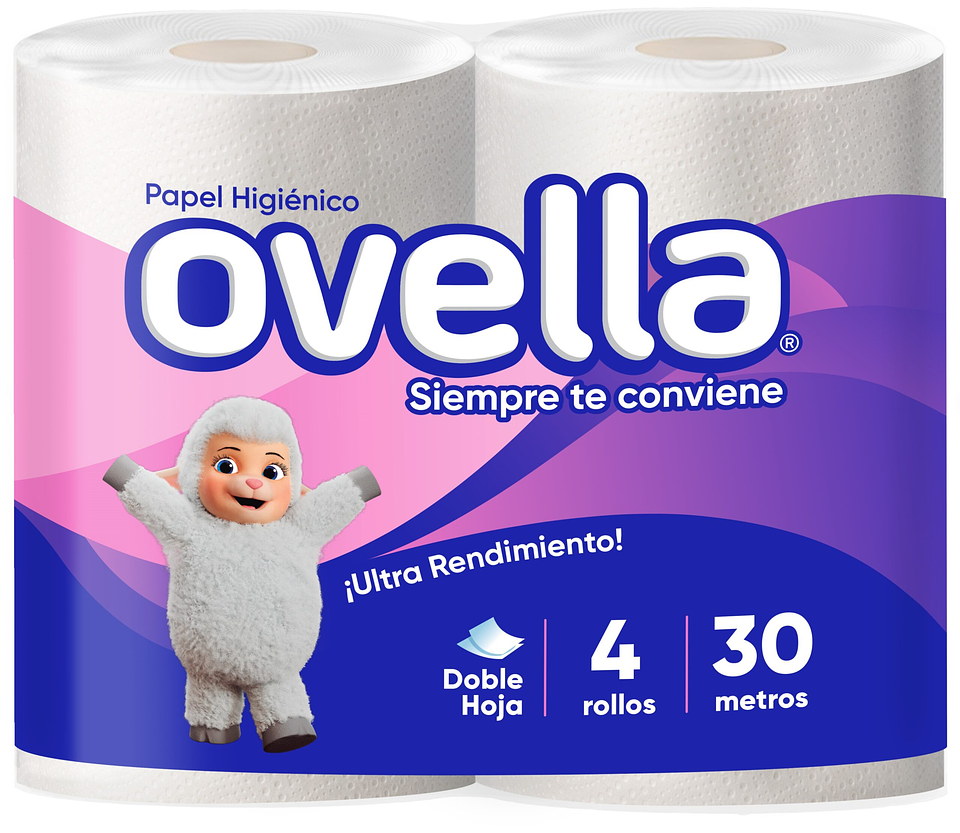 Papel Hig. Ovella Plus D/H 10×4 30 Mts 1