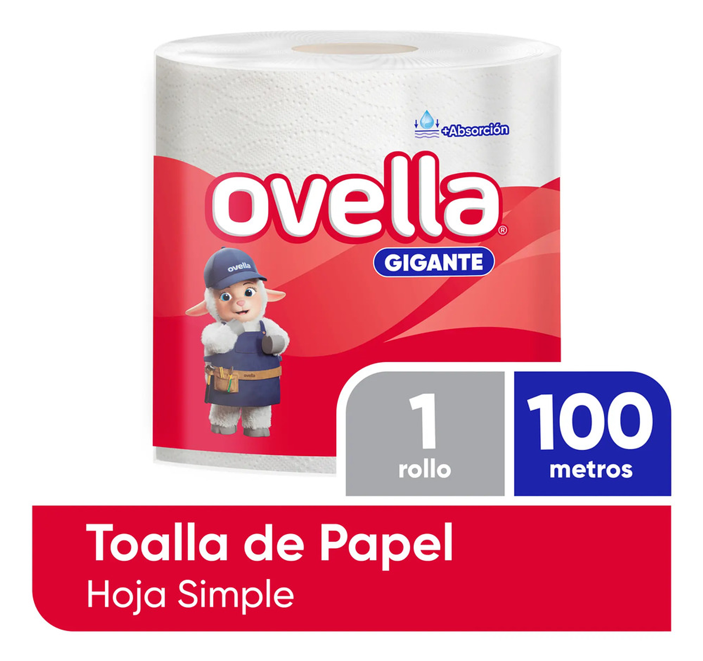 Toalla De Papel Ovella Gigante H/s 100 Mts 1