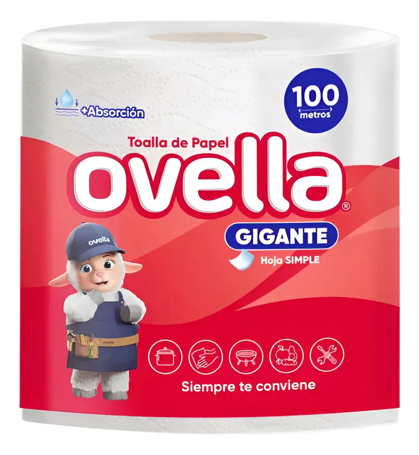 Toalla De Papel Ovella Gigante H/s 100 Mts 3