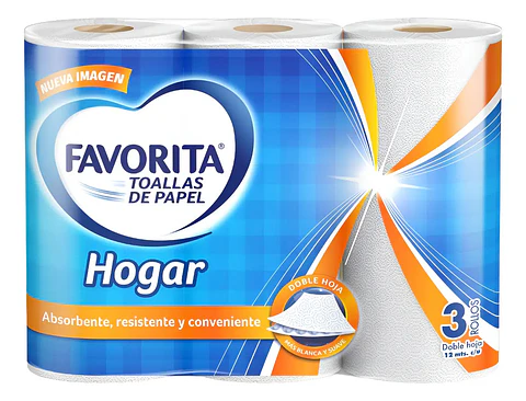 Manga Toalla Fav. Hogar 8×3 Paquetes
