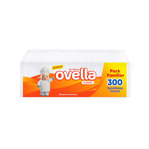 Servilletas Ovella Cóctel 300 Und