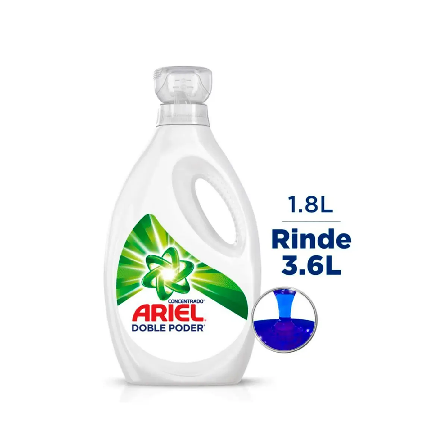 Detergente Líquido Ariel Concentrado, 1,8 L 1
