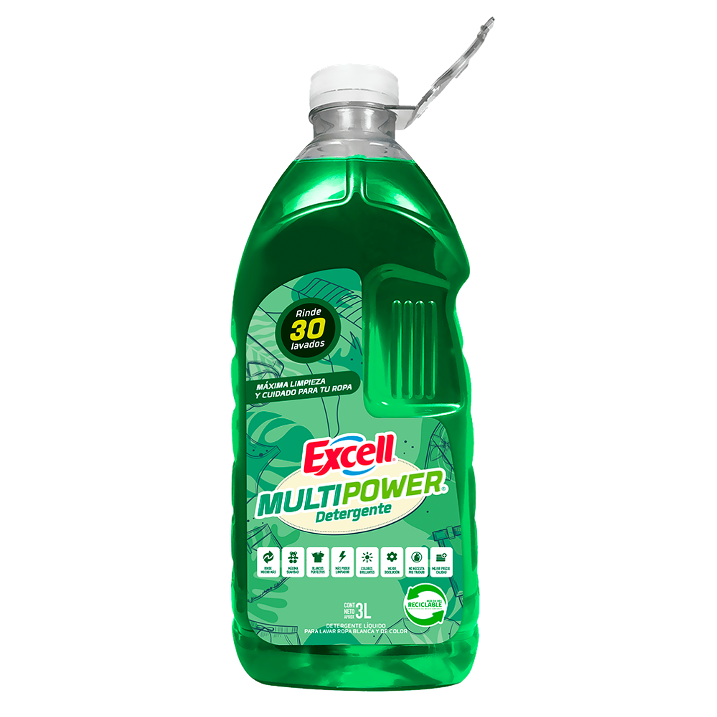 Detergente Multipower 3 Lts 1