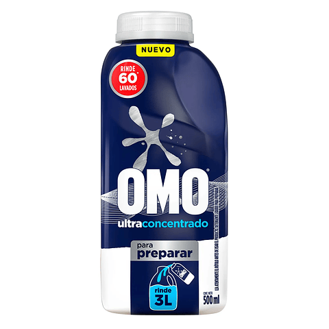 Omo Para Diluir Ultra 500 Ml Rinden 3 Lts