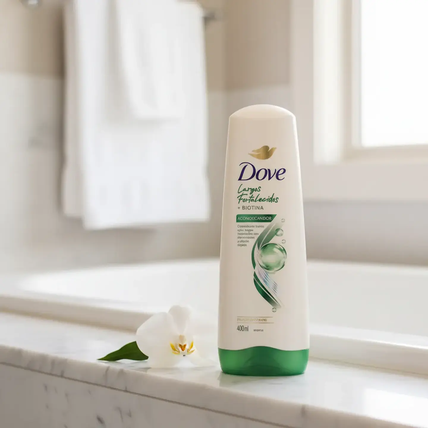 Dove Acondicionador Largos Fortalecidos 400ml 2