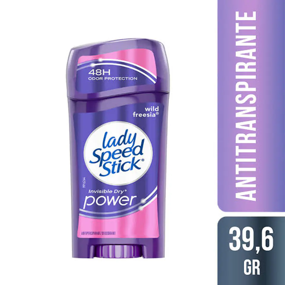 Desodorante Lady Speed Stick Barra Invisible Dry Power Wild Freesia 39,6 g 1