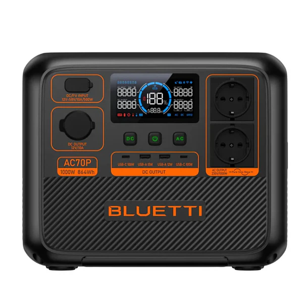 Estacion de energia Bluetti AC70P | 1000W - 864Wh 1