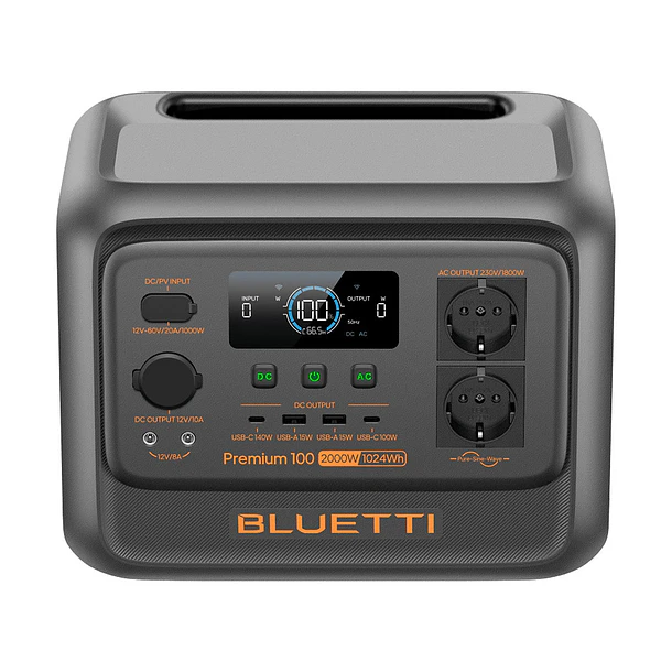 Estacion de energia Bluetti Premium 100 V2 | 2.000W -1.024 Wh 5