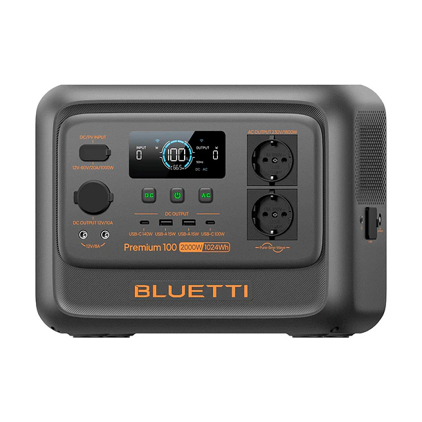 Estacion de energia Bluetti Premium 100 V2 | 2.000W -1.024 Wh 6