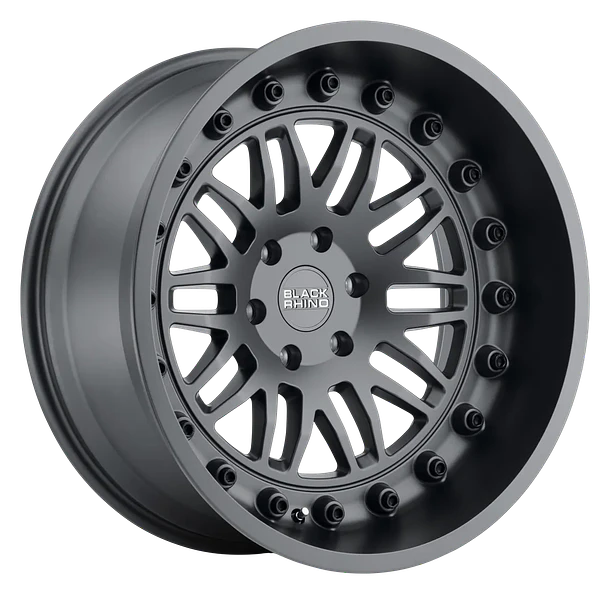 4 LLANTAS FURY 17X9" 6X139 MATTE GUNMETAL - BLACK RHINO